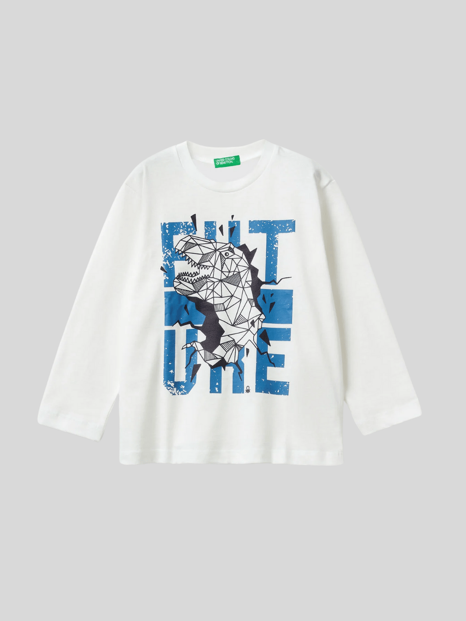 Benetton Erkek Çocuk Baskılı Sweatshirt 1-6 Yaş Beyaz
