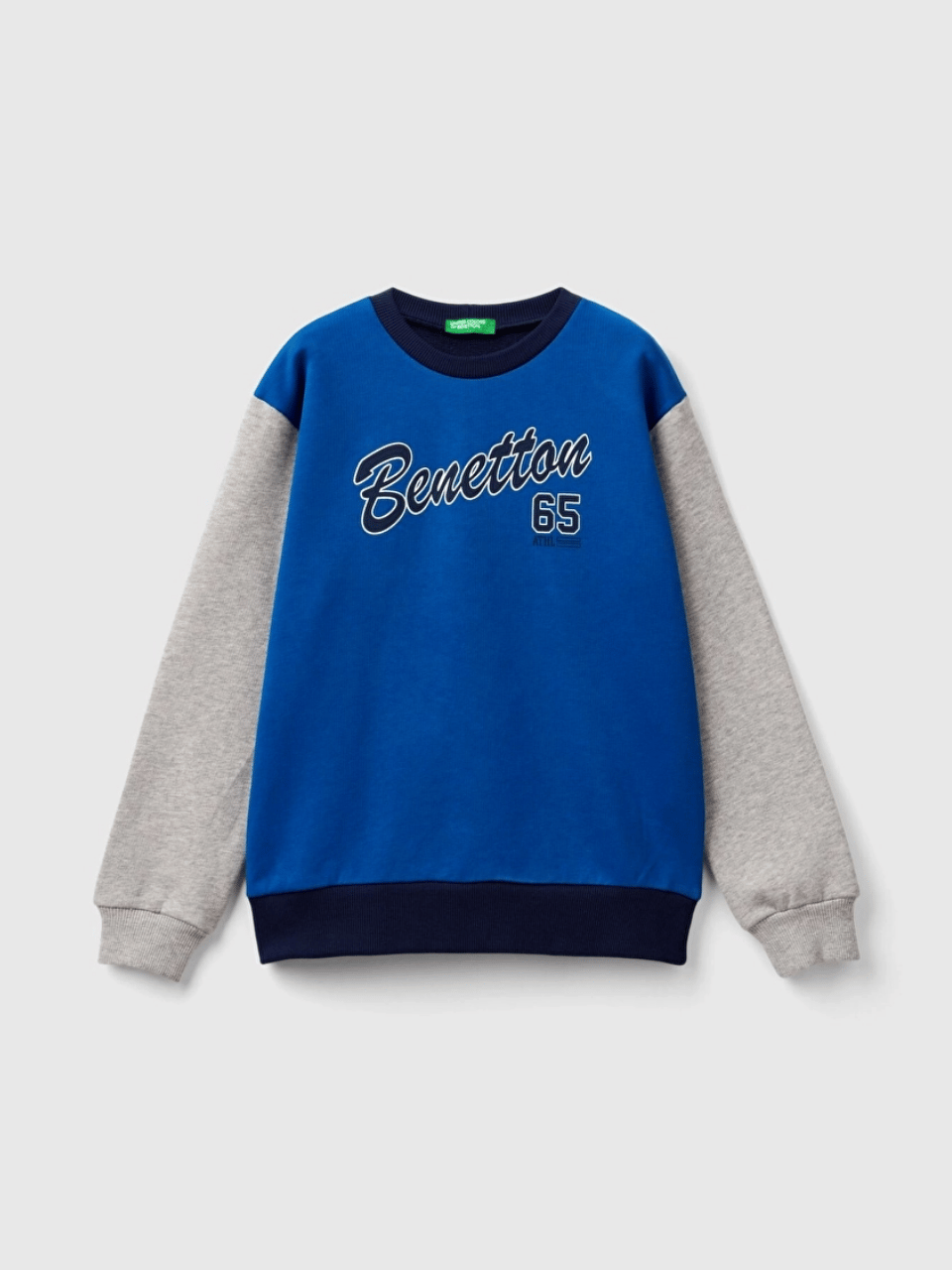 Benetton Erkek Çocuk Logo Baskılı Sweatshirt 6-14 Yaş SAKS