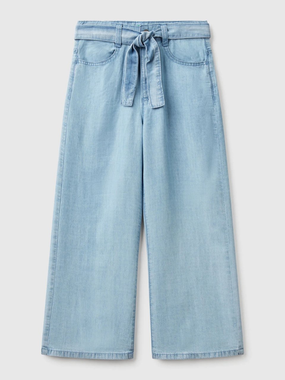 Benetton Kız Çocuk Denim Pantolon 6-14 Yaş Mavi