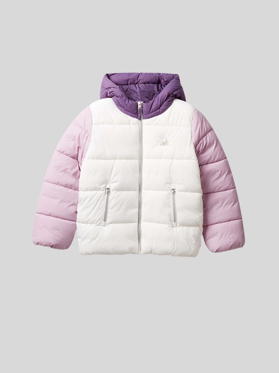 Benetton Kız Çocuk Mont 6-14 Yaş Beyaz