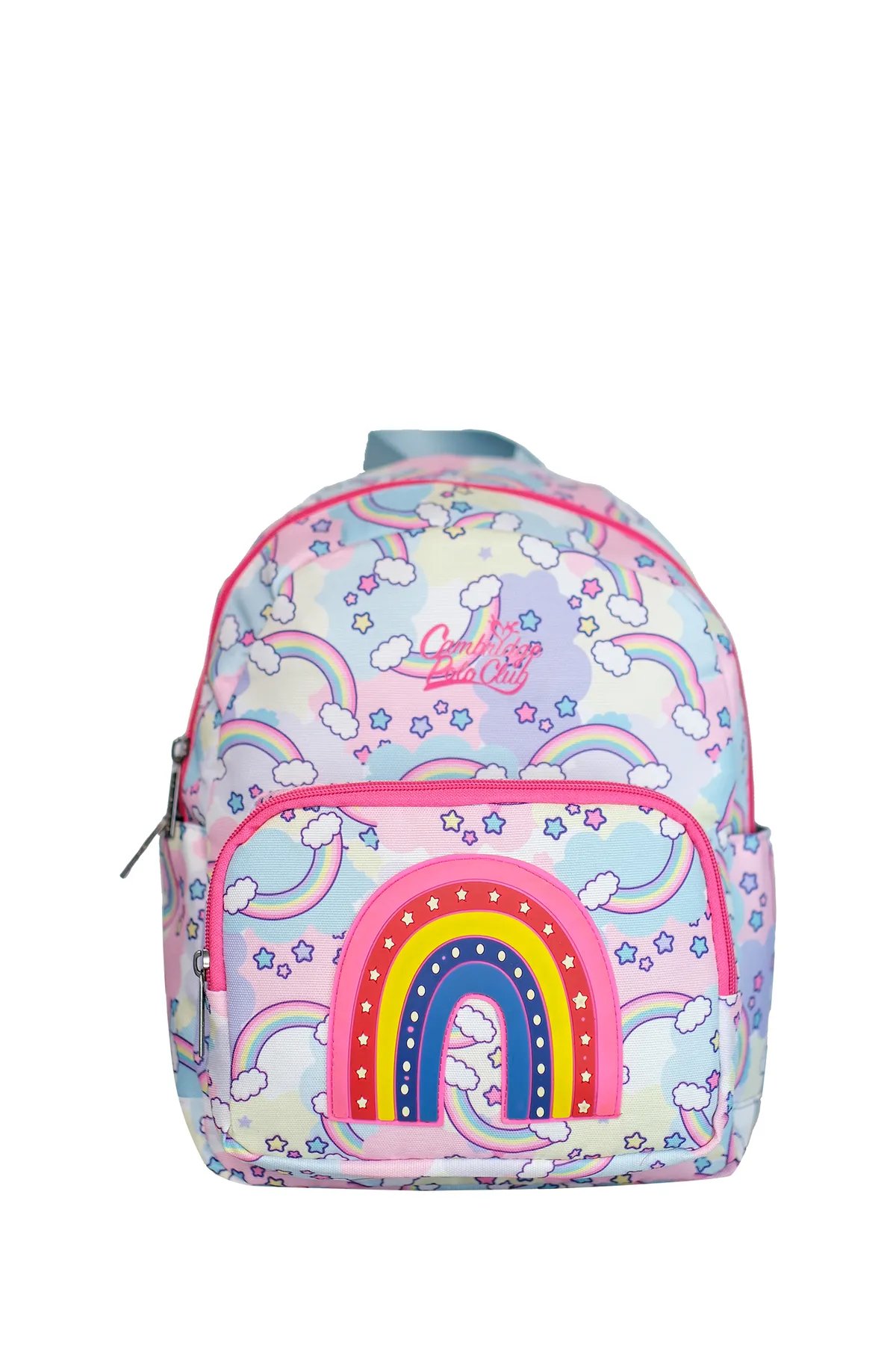 Cambridge Polo Club Rainbow Ön Cepli Kız Çocuk Anaokul Çantası Gökkuşağı