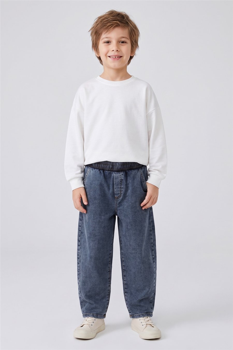 Dmb Erkek Çocuk Denim Pantolon 4-9 Yaş İndigo