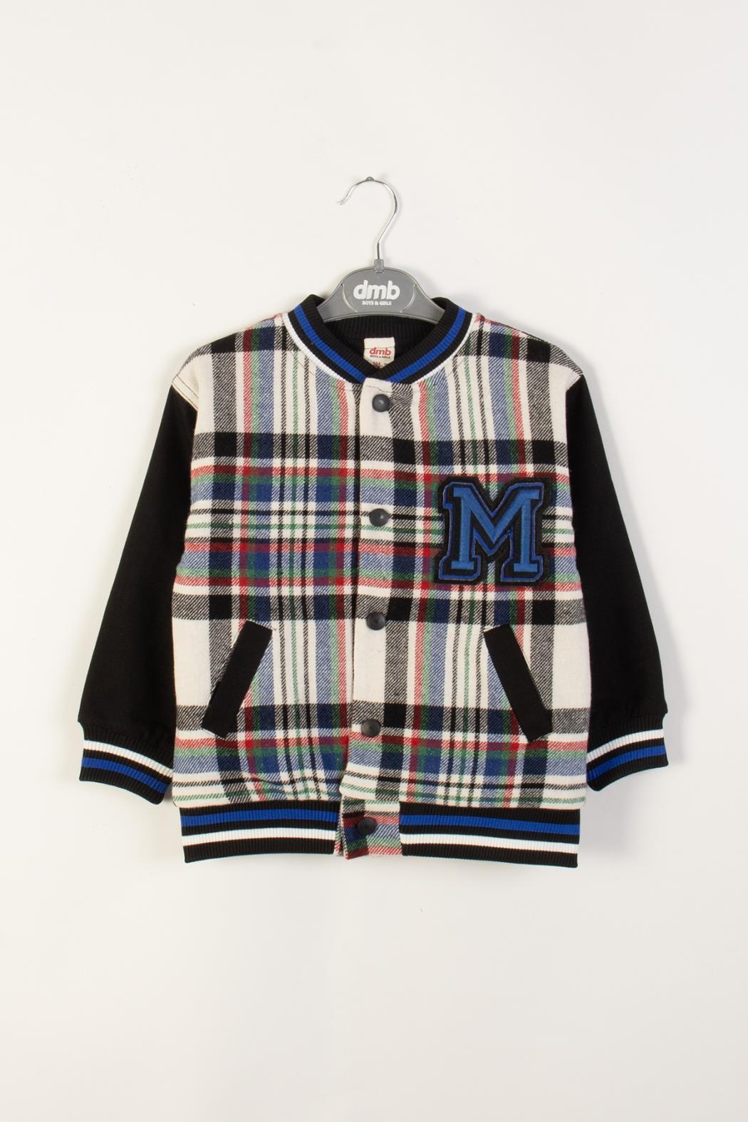 Dmb Erkek Çocuk Ekoseli Kolej Ceket 4-9 Yaş SAKS