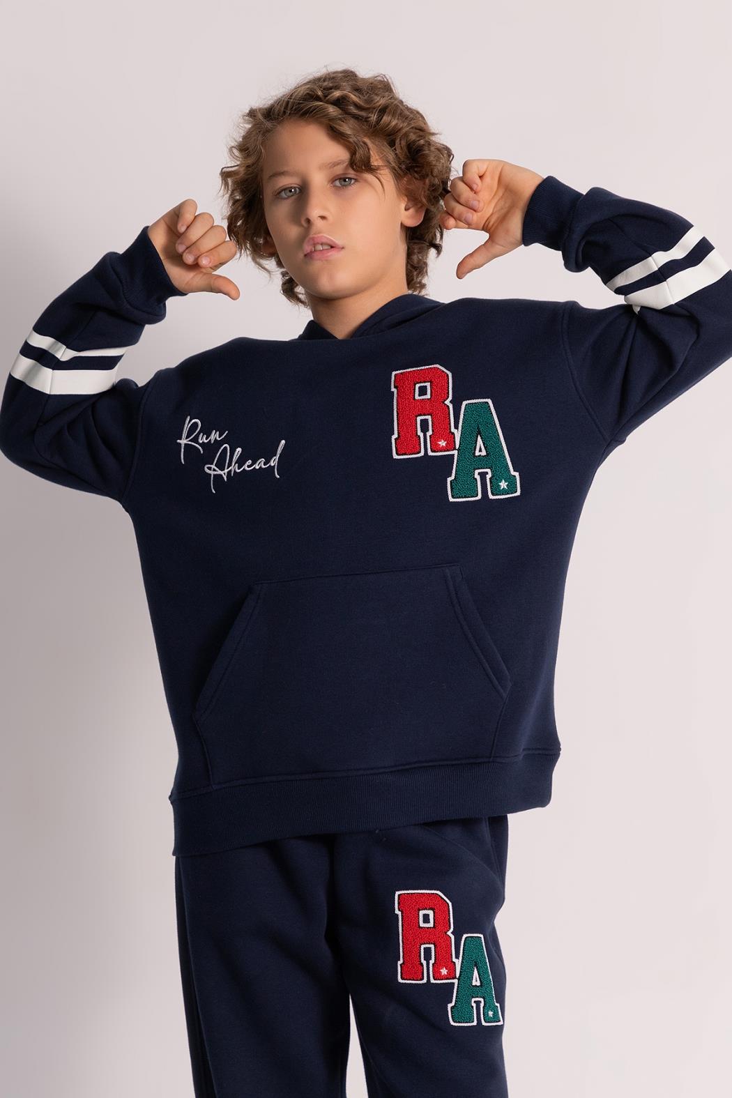 Dmb Erkek Çocuk Kolej Sweatshirt 9-14 Yaş LACİVERT