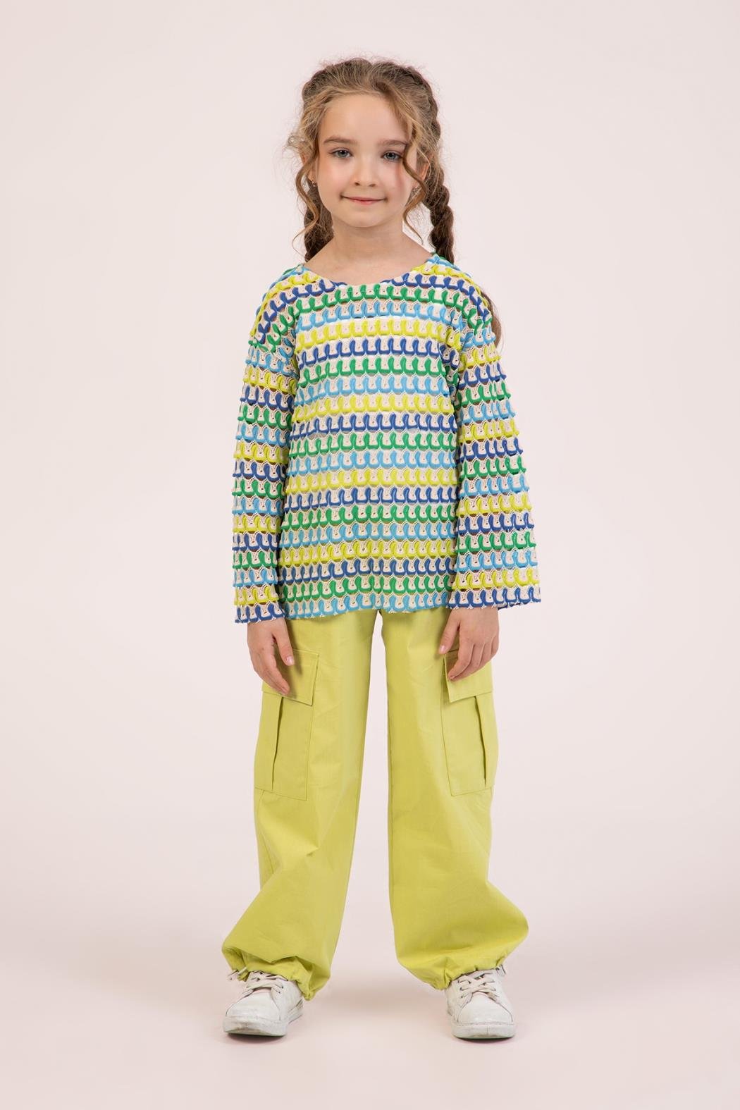 Dmb Kız Çocuk 3'lü Takım 4-9 Yaş Fıstık