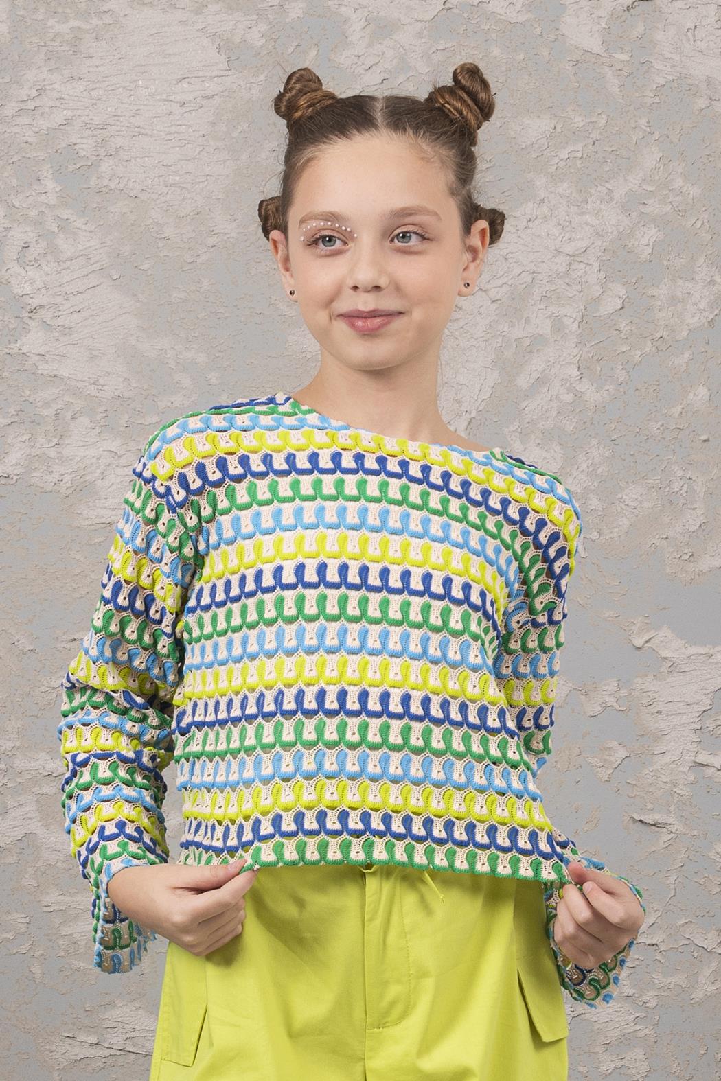 Dmb Kız Çocuk İki li Bluz 9-14 Yaş Yeşil