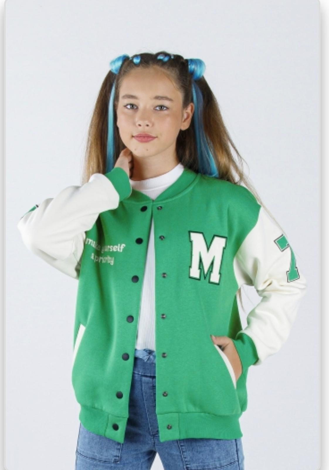 Dmb Kız Çocuk Kolej Ceket 8-14 Yaş YEŞİL