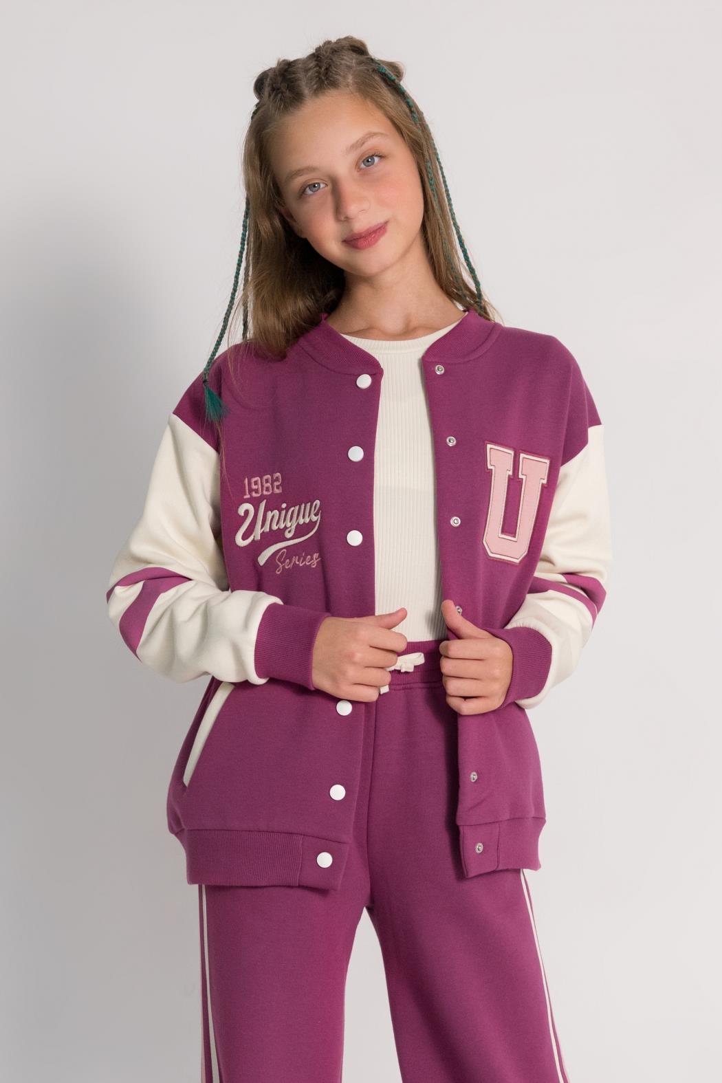 Dmb Kız Çocuk Kolej Ceket 9-14 Yaş VİŞNE