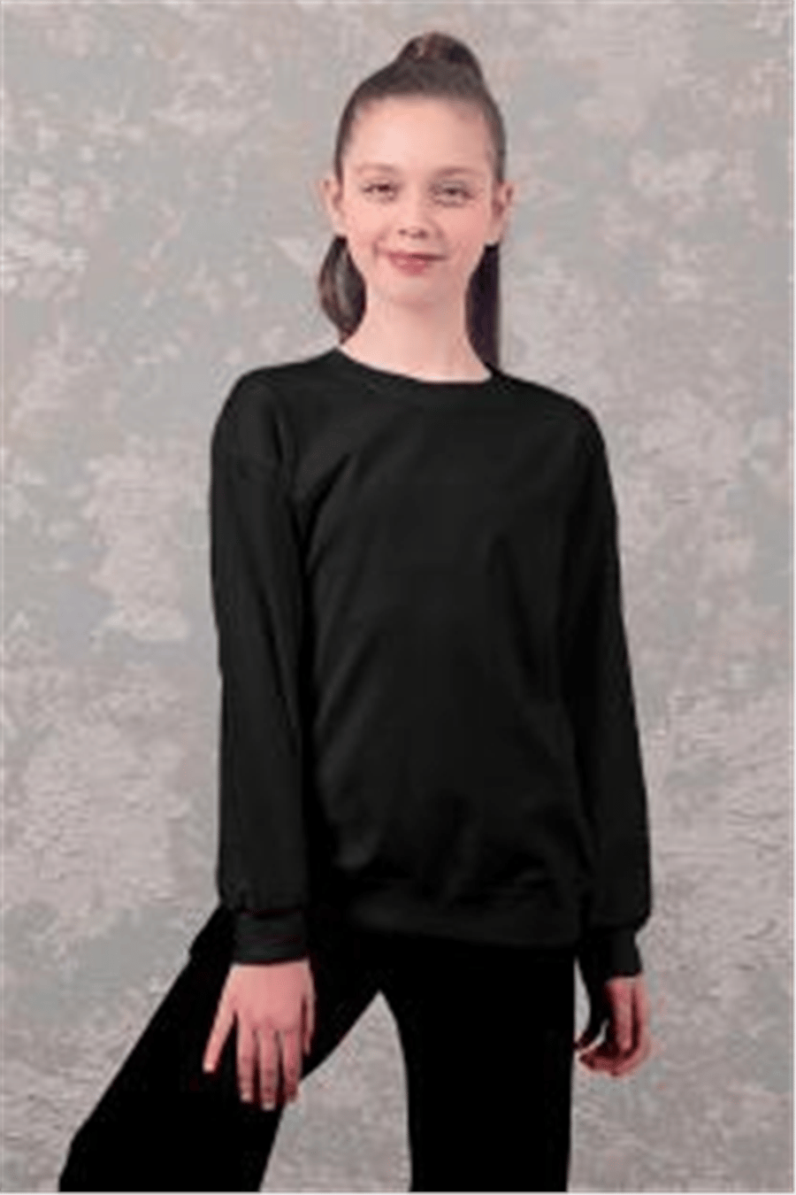 Dmb Kız Çocuk Sweatshirt Okul 11-15 Yaş Siyah