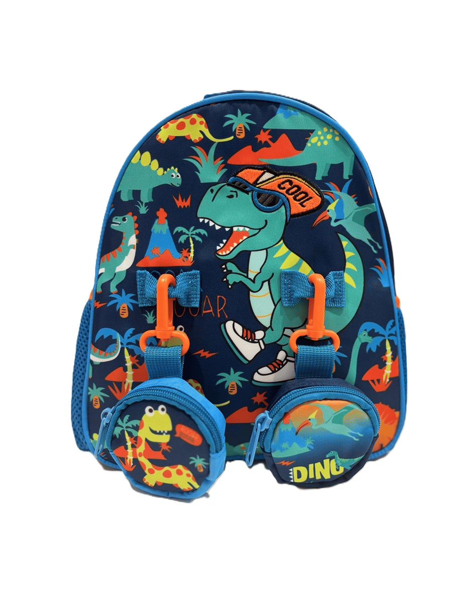 Dream Vest Orman Dinozoru Mini Sırt Çantası Lacivert