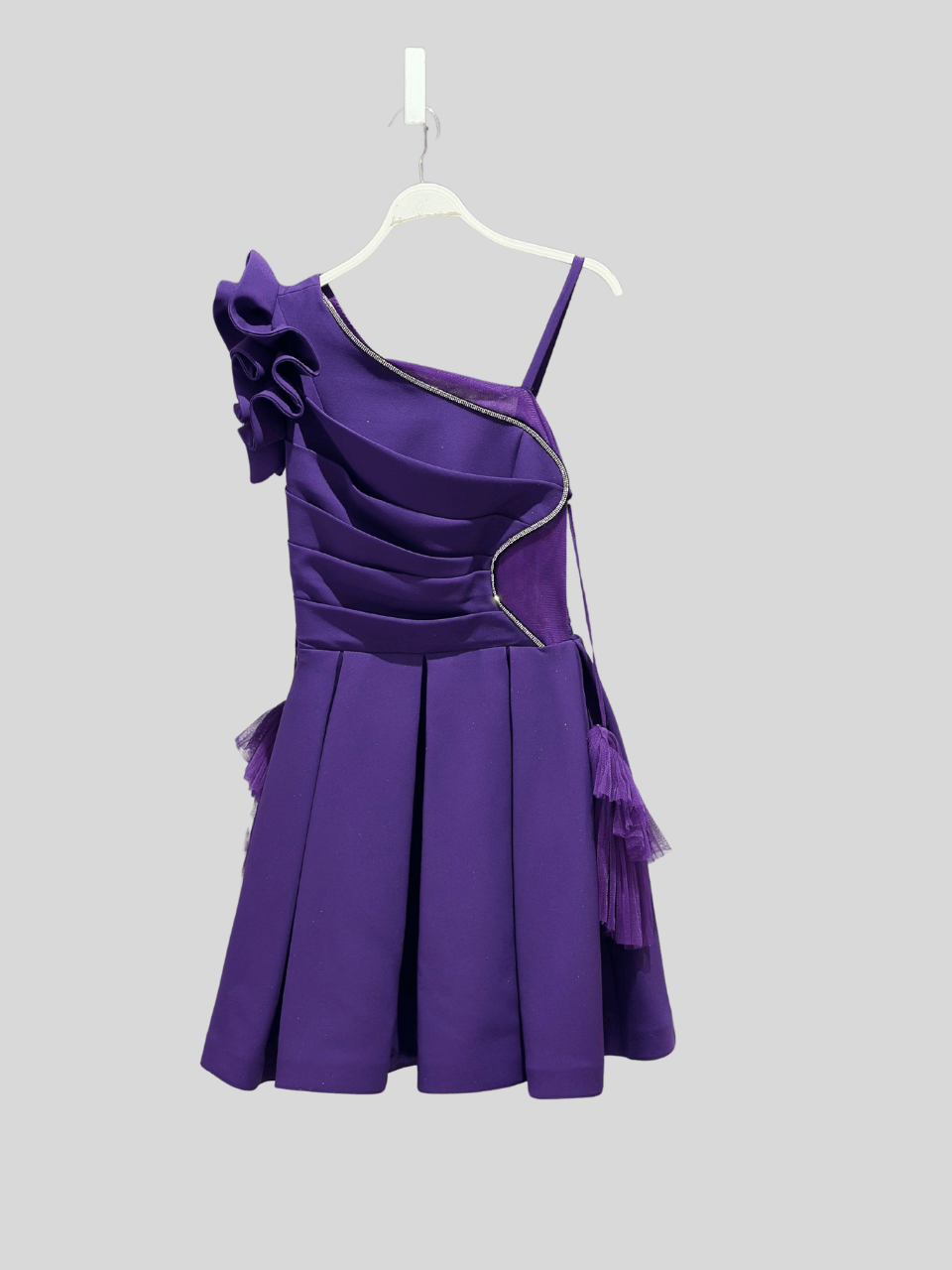 Erkut Kız Çocuk Abiye Elbise 10-15 Yaş Mor