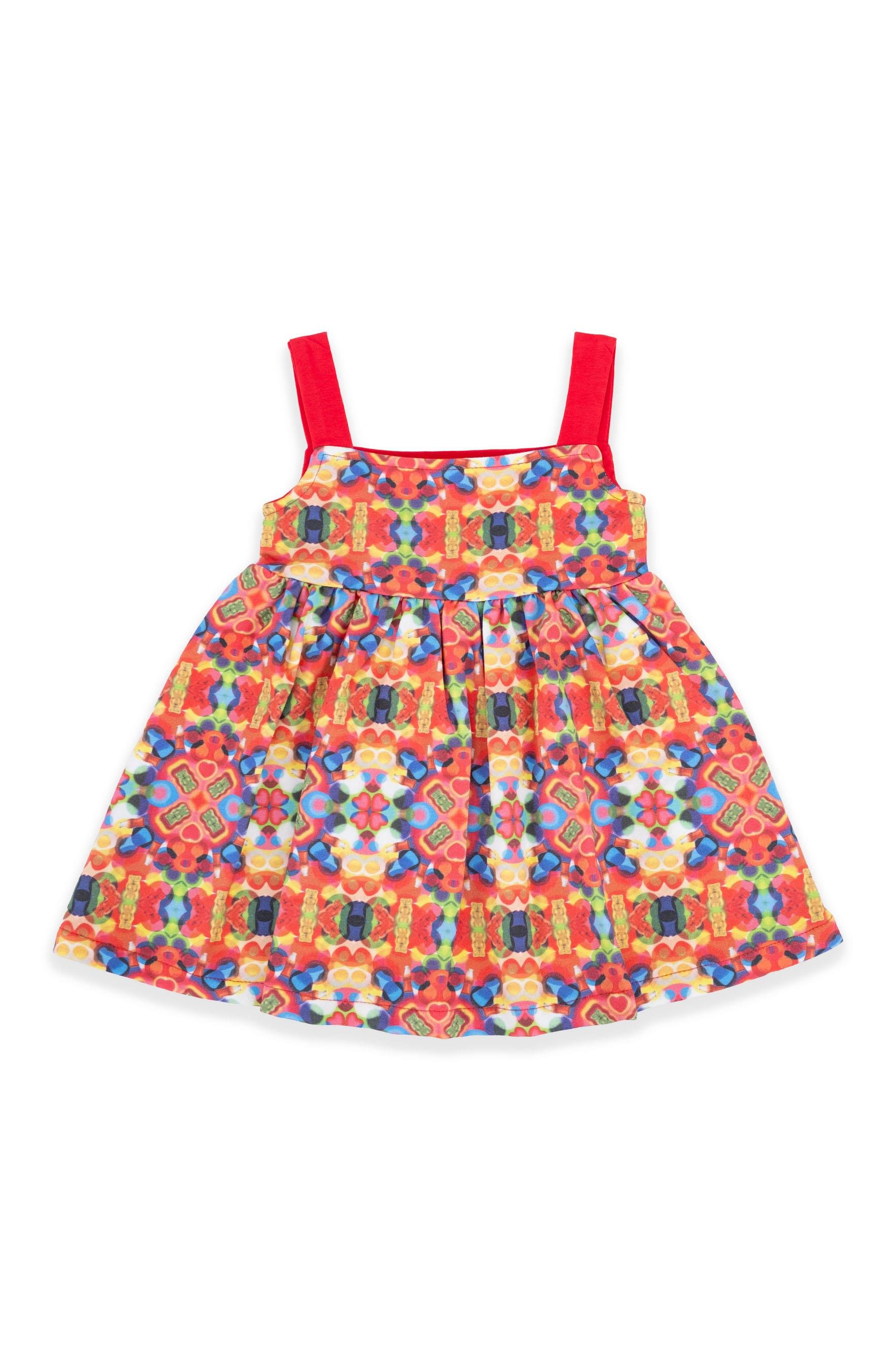 Haribo Kız Çocuk Elbise 2-8 Yaş Fuşya