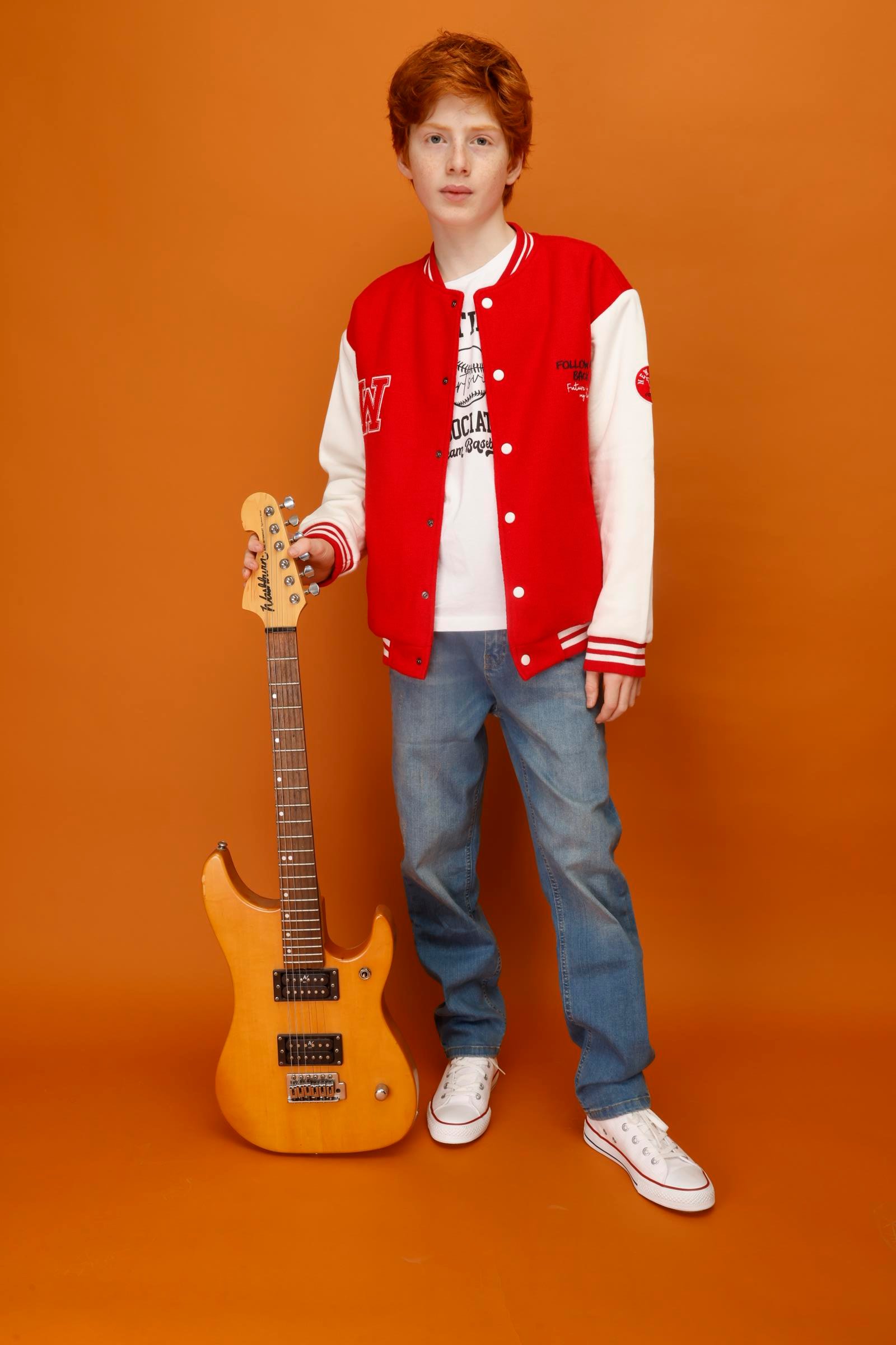 Jena Erkek Çocuk Kolej Ceket 9-14 Yaş KIRMIZI