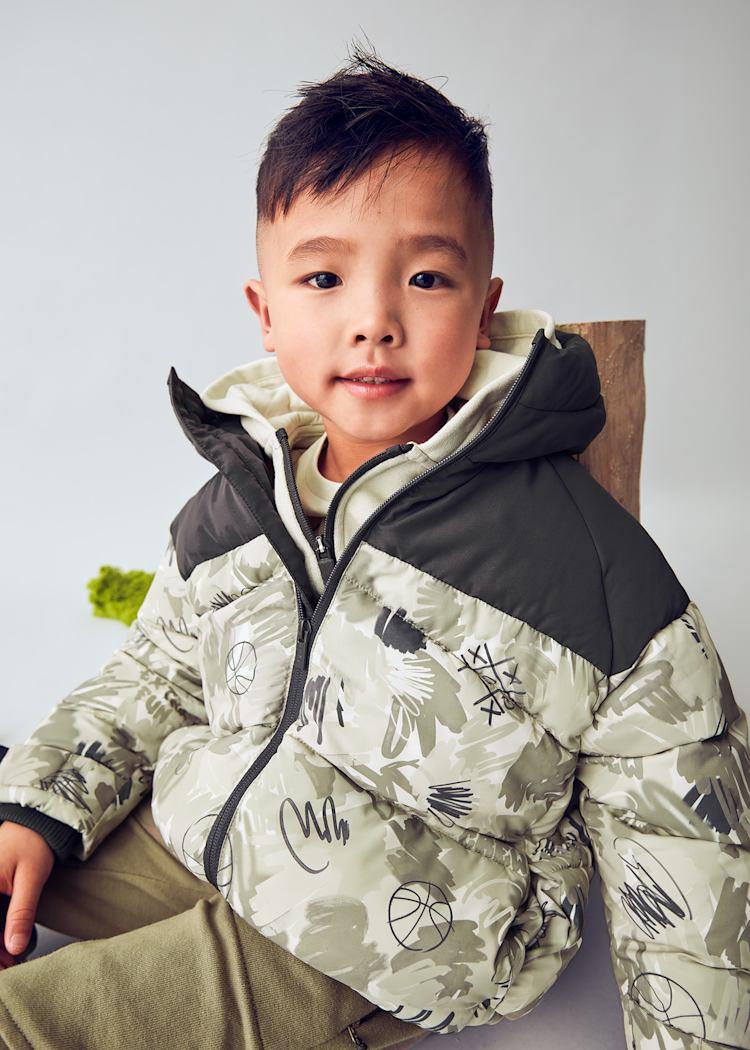 Mayoral Erkek Çocuk Baskılı Mont 5-10 Yaş Yeşil