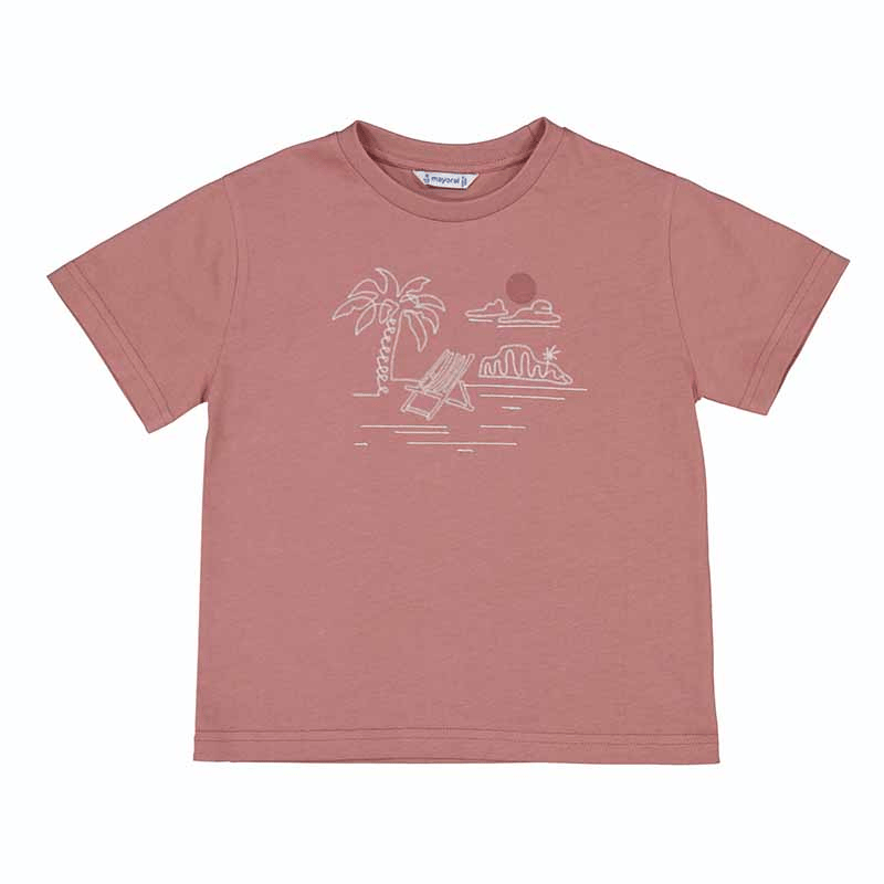 Mayoral Erkek Çocuk Baskılı Tshirt 4-8 Yaş Yavruağzı