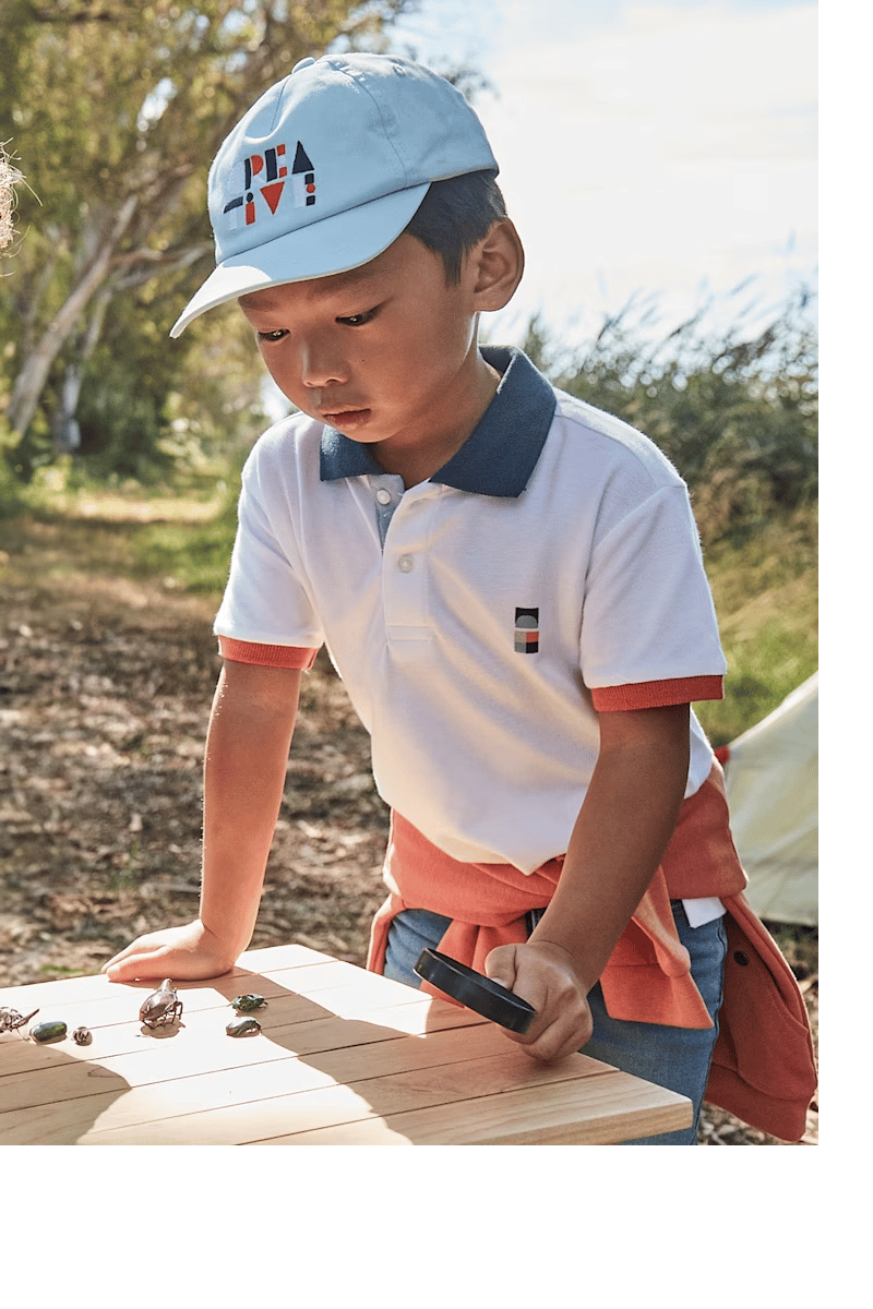 Mayoral Erkek Çocuk Sırtı Grafik Polo Tshirt 4-8 Yaş Beyaz