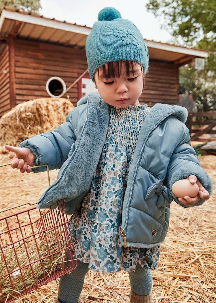 Mayoral Kız Bebek Çift Taraflı Mont 18-4 Yaş Mavi