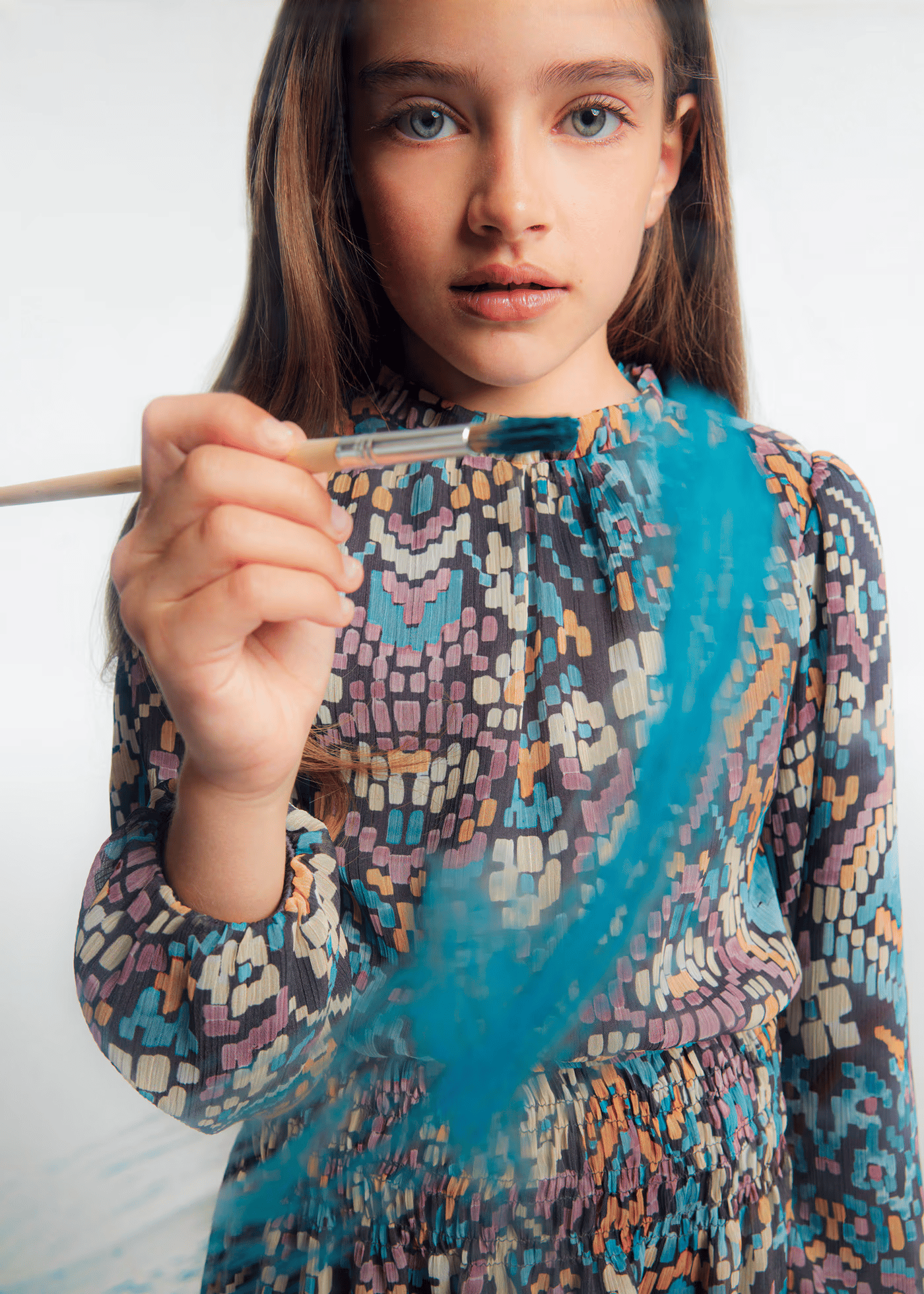 Mayoral Kız Çocuk Baskılı Elbise Siyah 10/16 Yaş 7981 SİYAH