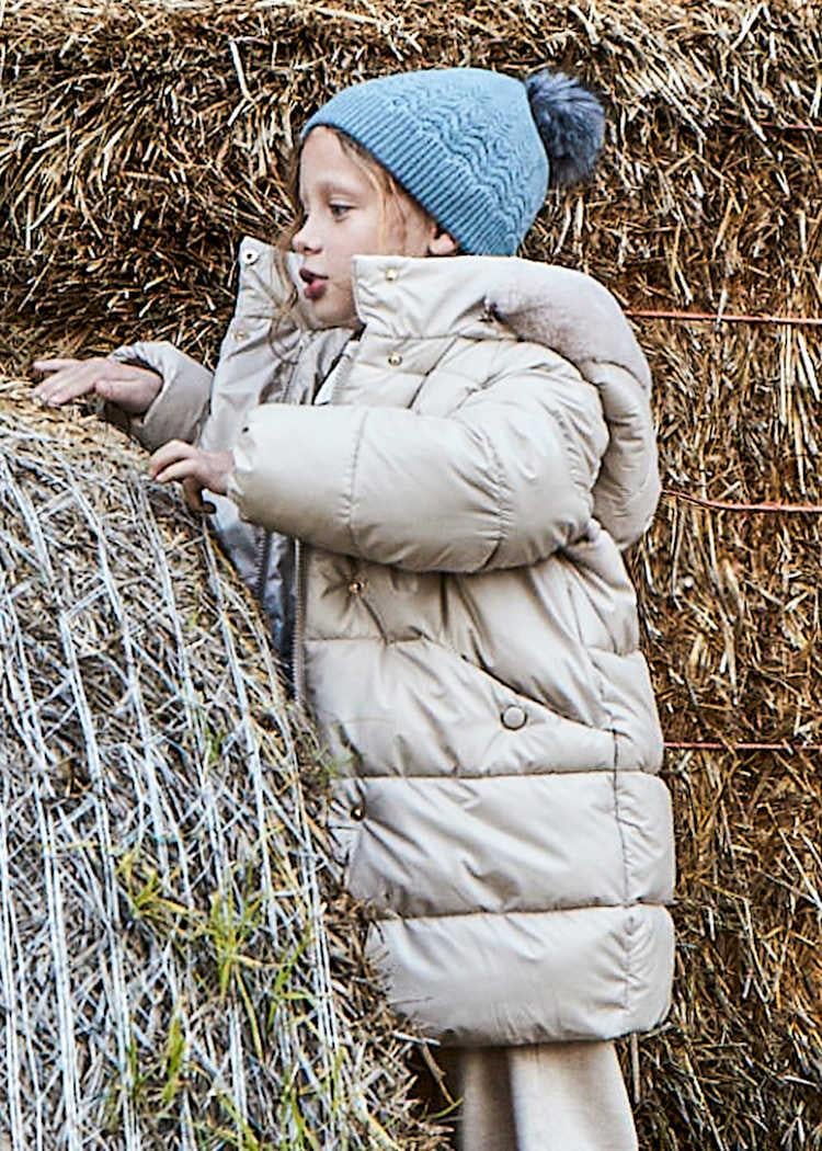 Mayoral Kız Çocuk Uzun Mont 4-10 Yaş Kahverengi