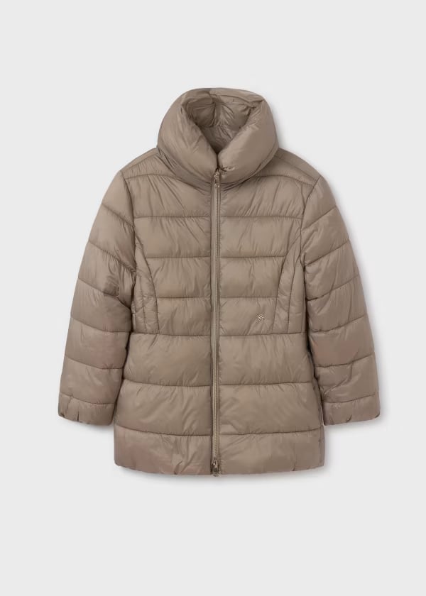 Mayoral Kız Çocuk Uzun Mont Yeşil-Kahve-Siyah 10-16 Yaş 7479 KAHVE