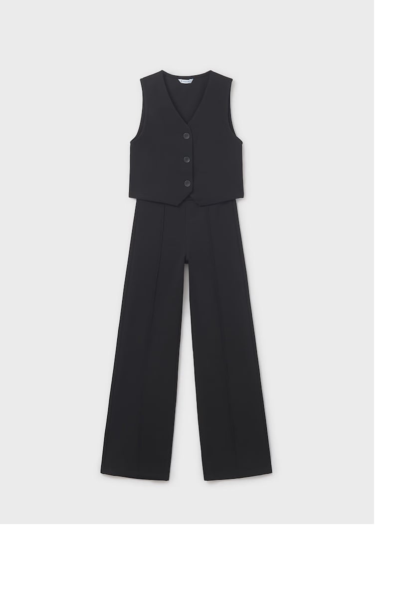 Mayoral Kız Çocuk Yelekli Takım 8-14 Yaş Siyah