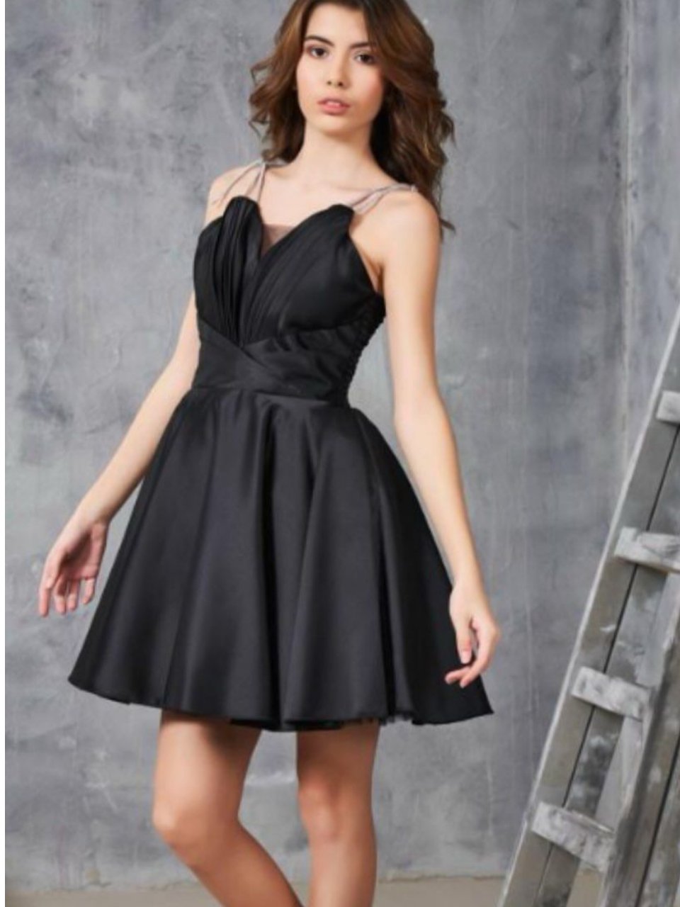 MiniLove Kız Çocuk Abiye Elbise 11/15 Yşa Siyah