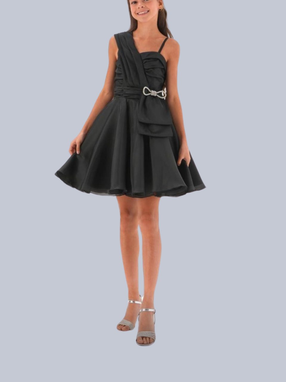 Miss Helina Kız Çocuk Abiye Elbise 11-15 Yaş Siyah