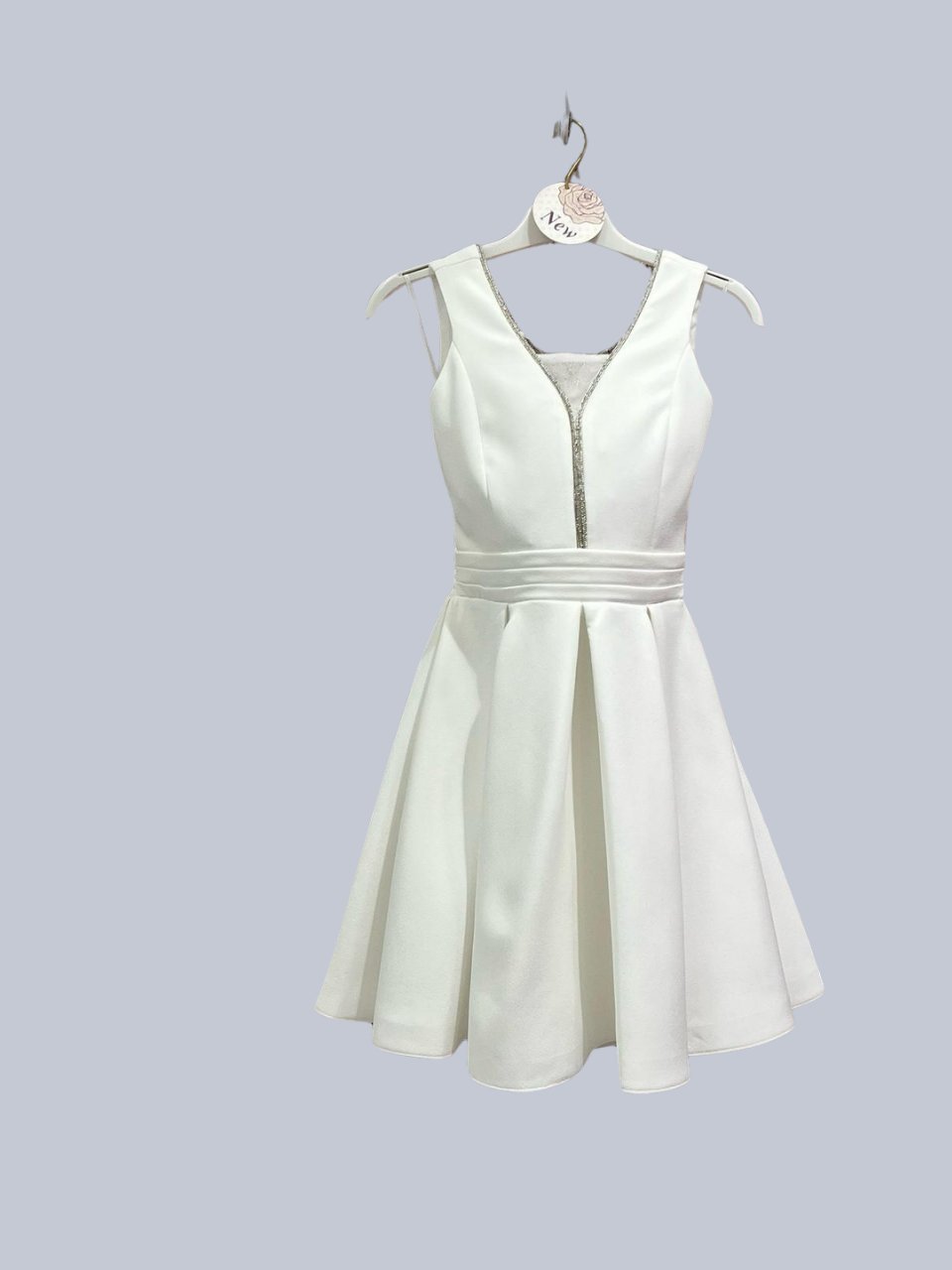 Miss Helina Kız Çocuk Abiye Elvise 11-15 Yaş Beyaz