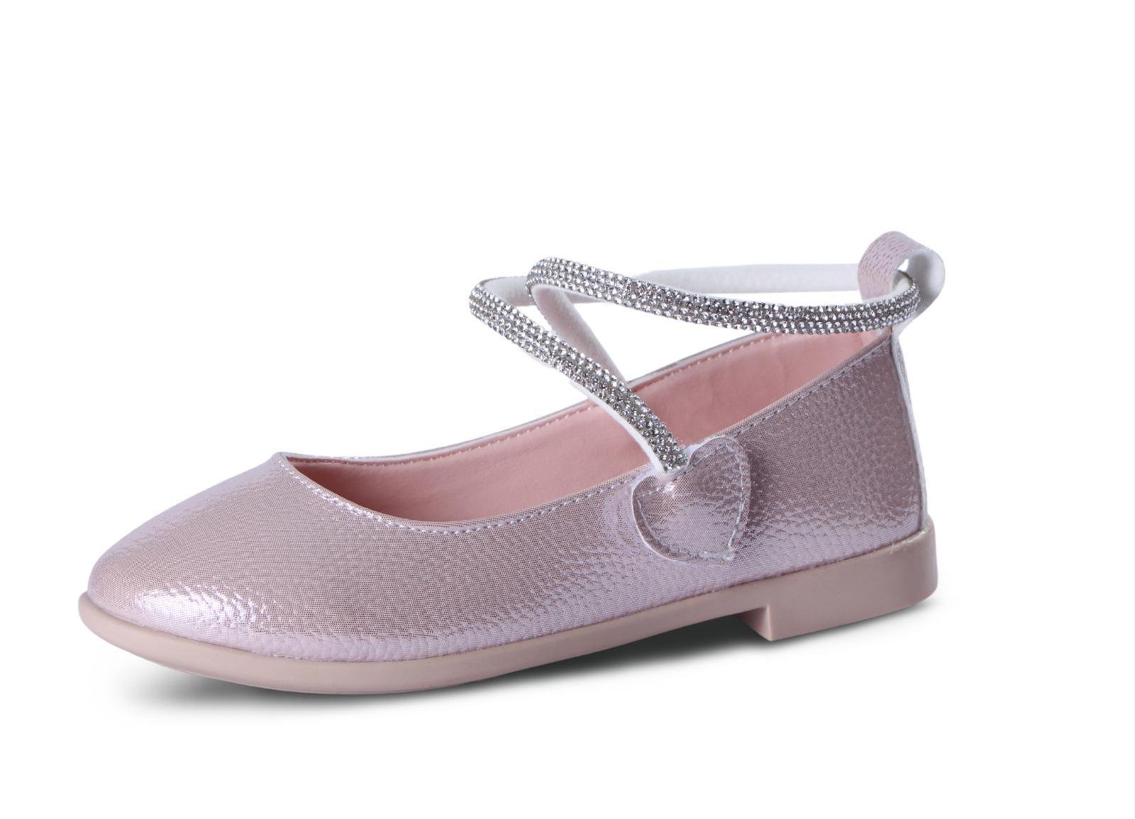 Momy Kız Çocuk Patik Babet Ayakkabı 26-30 Numara Pudra