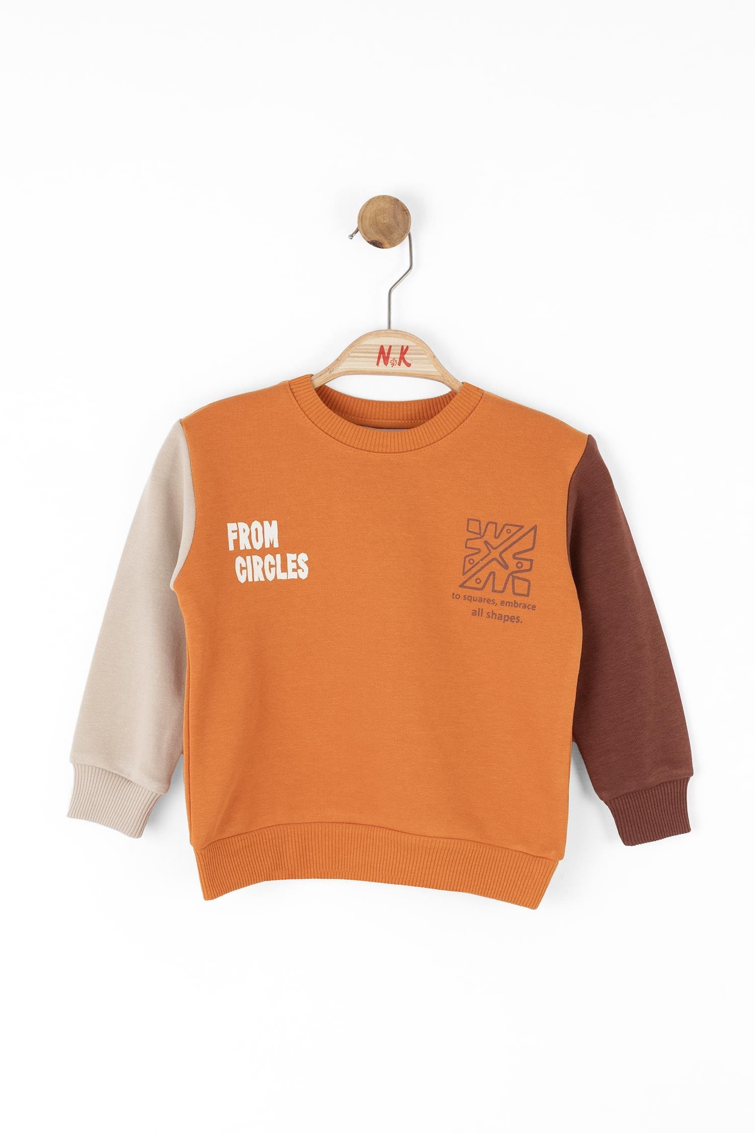 Nk Erkek Bebek Kartal Sweatshirt 1-4 Yaş ORANJ
