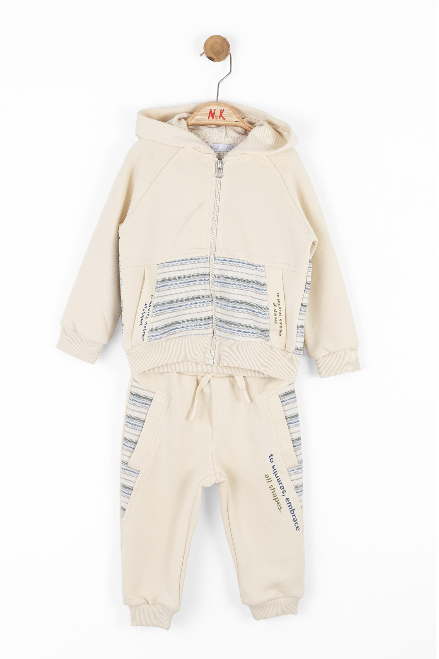 Nk Erkek Bebek Shape Eşofman Takım 1-4 Yaş KREM