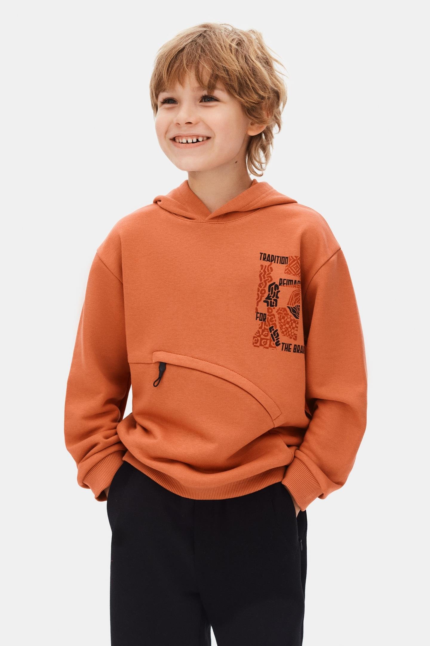 Nk Erkek Çocuk Brave Sweatshirt 8-14 Yaş Kiremit