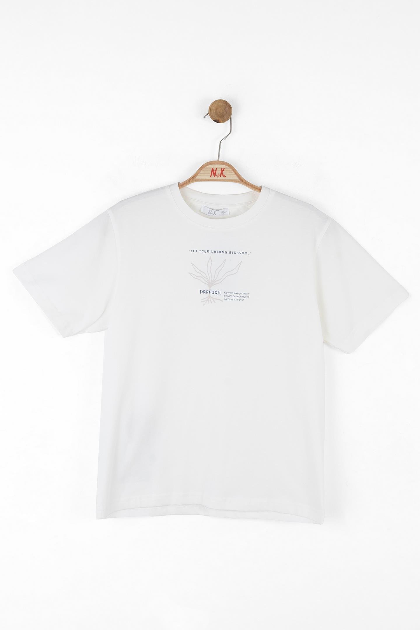 Nk Erkek Çocuk Daffodil Tshirt 8-14 Yaş Ekru