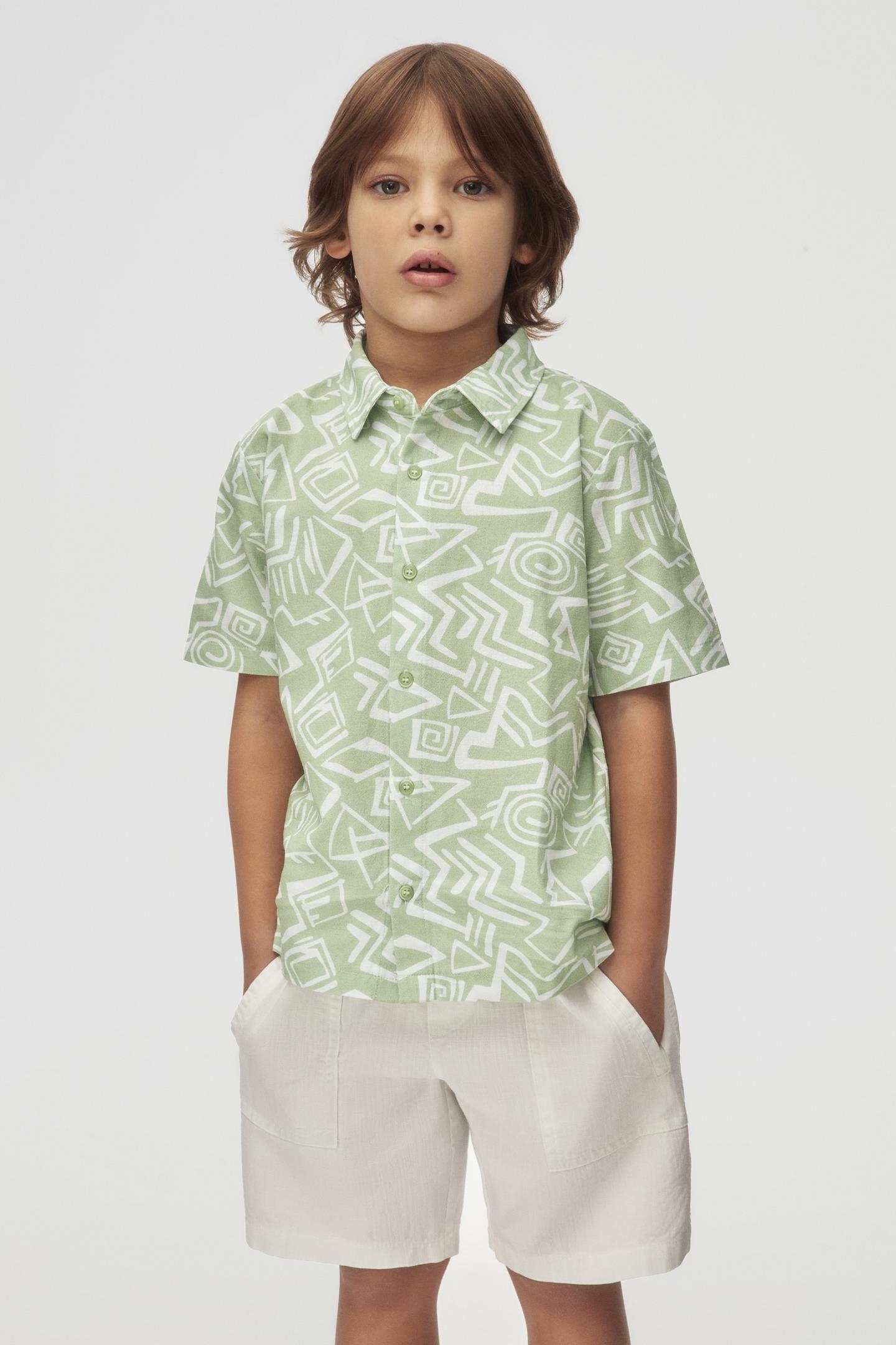 Nk Erkek Çocuk Dawn Gömlek 4-8 Yaş Yeşil