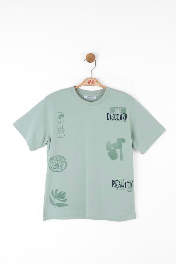 Nk Erkek Çocuk Discover Tshirt 8-14 Yaş Yeşil