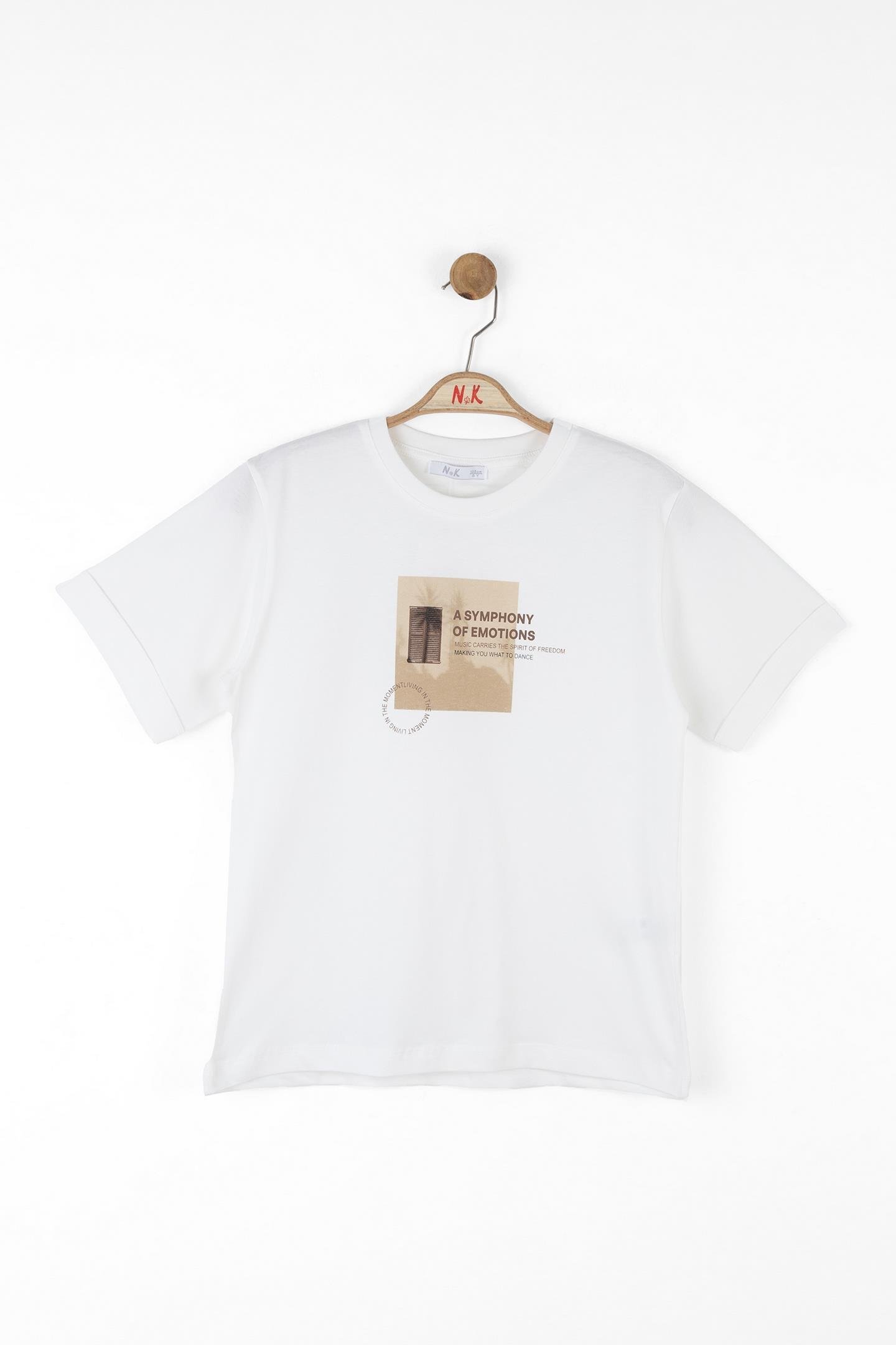 Nk Erkek Çocuk Freedom Tshirt 8-14 Yaş Ekru