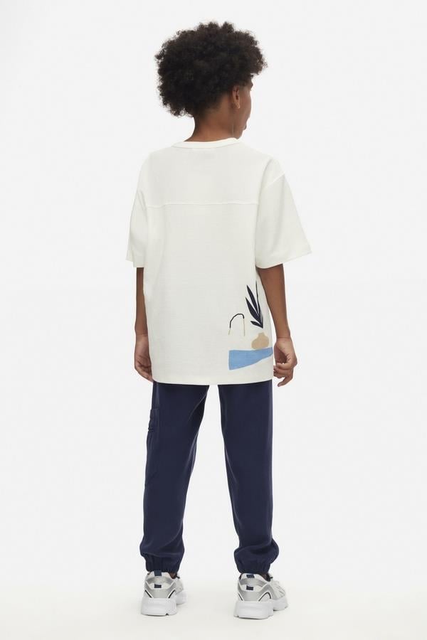 Nk Erkek Çocuk Just Tshirt 8-14 Yaş Ekru