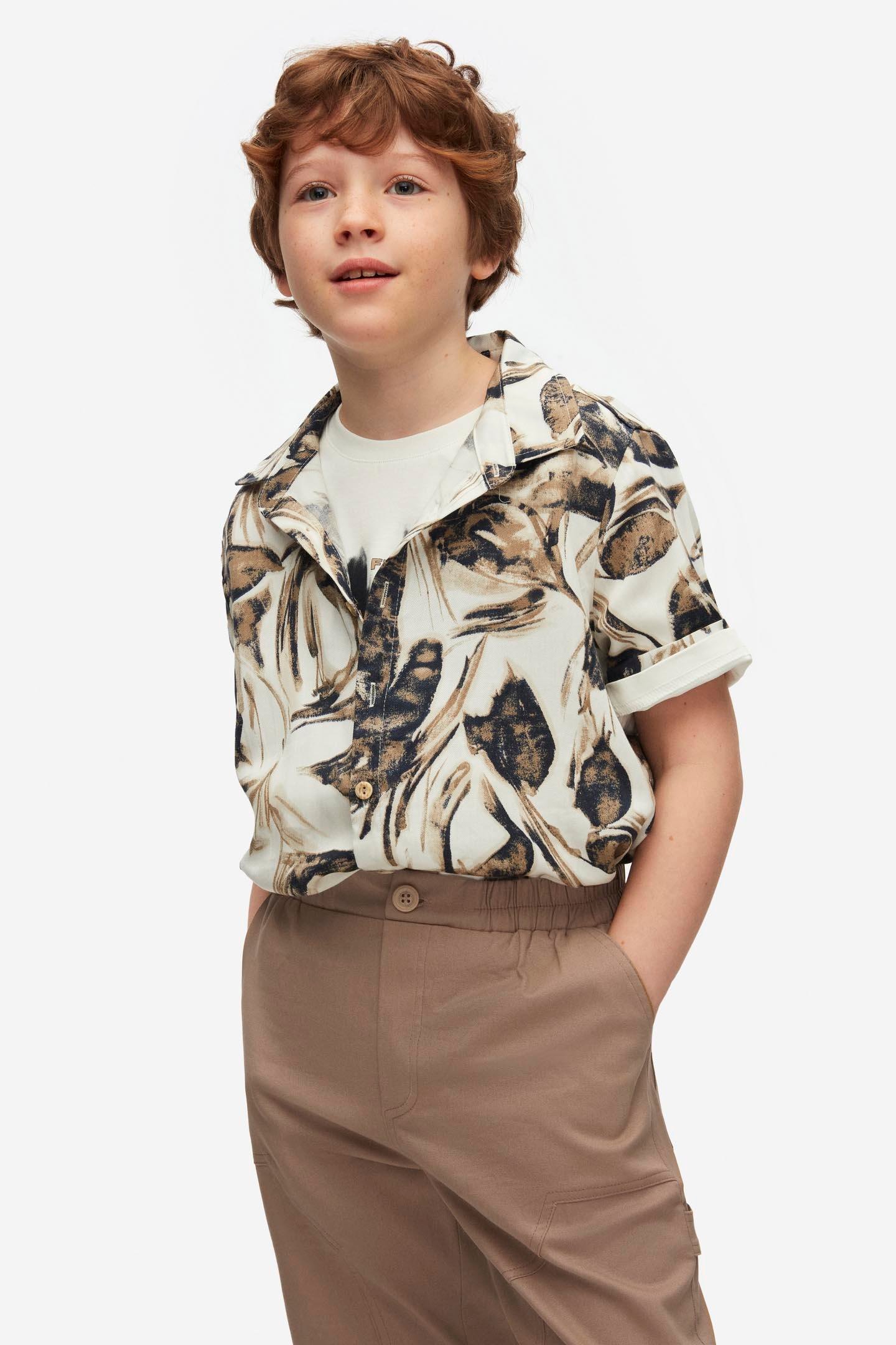 Nk Erkek Çocuk Nutria Gömlek 8-14 Yaş Camel