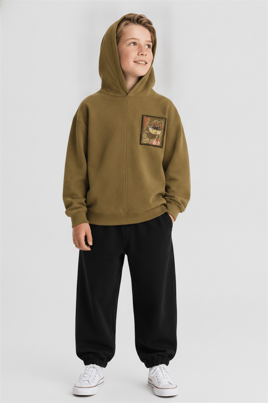 Nk Erkek Çocuk Pastel Pantolon 8-14 Yaş Siyah