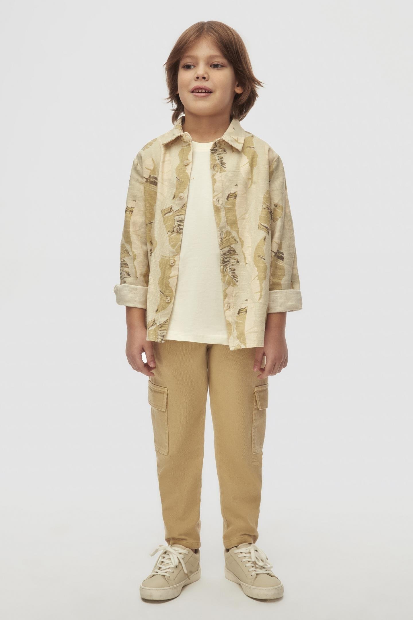 Nk Erkek Çocuk Soft Gömlek 4-8 Yaş Yeşil