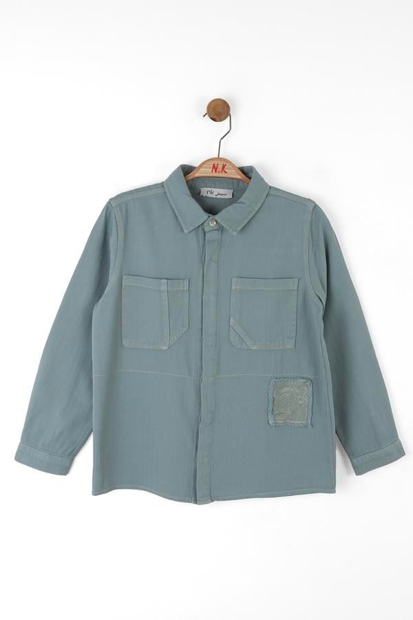 Nk Erkek Çocuk Star Gömlek 8-14 Yaş Mavi