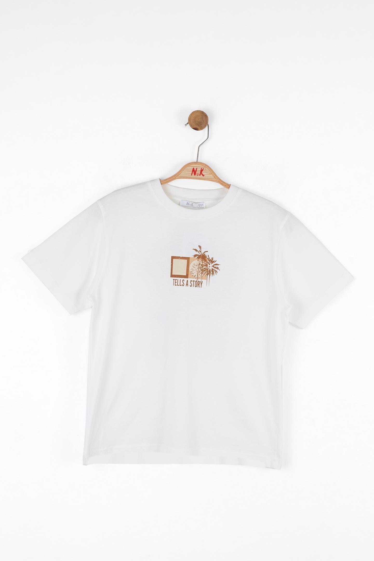 Nk Erkek Çocuk Tells Tshirt 8-14 Yaş Camel