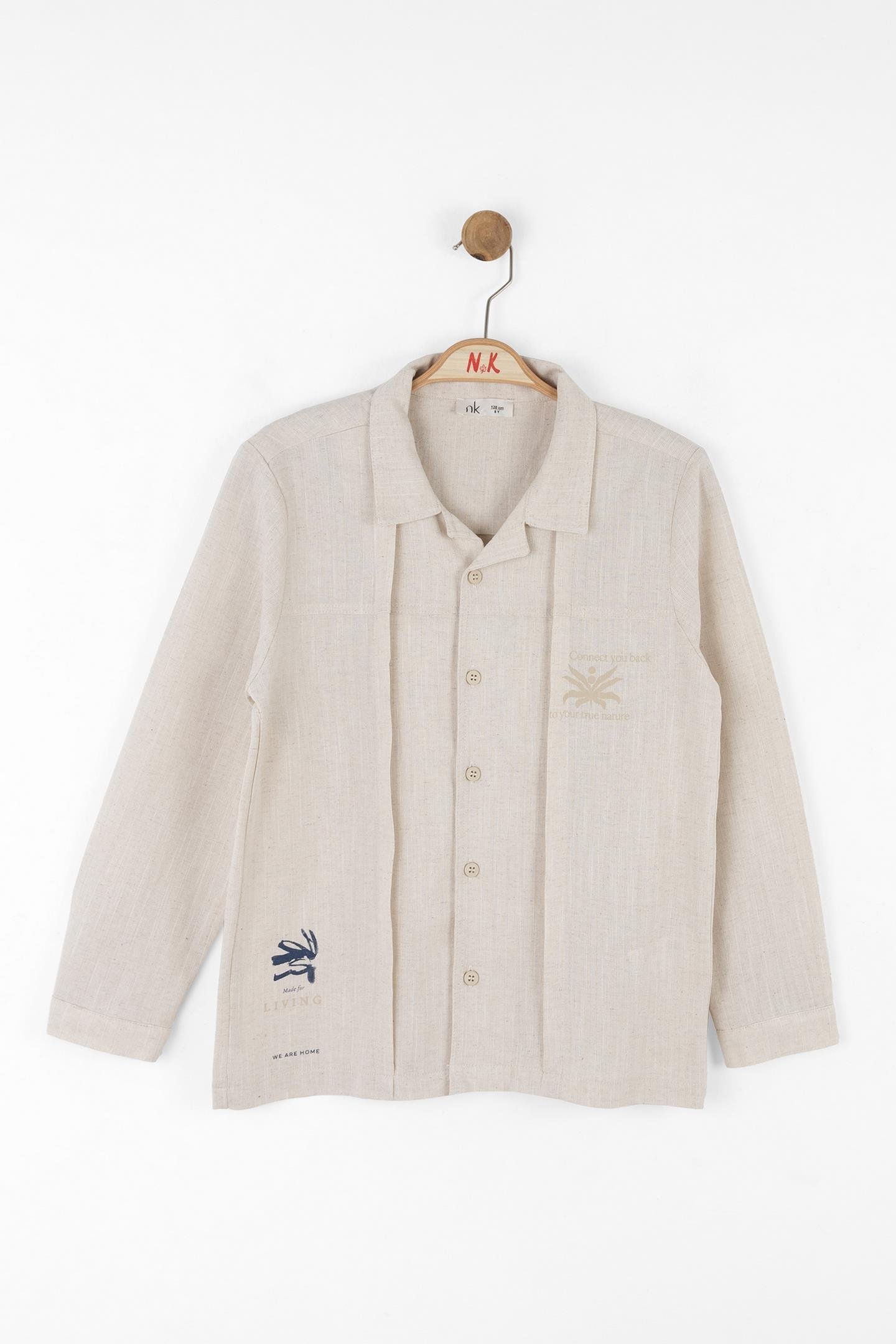 Nk Erkek Çocuk True Gömlek 8-14 Yaş Krem