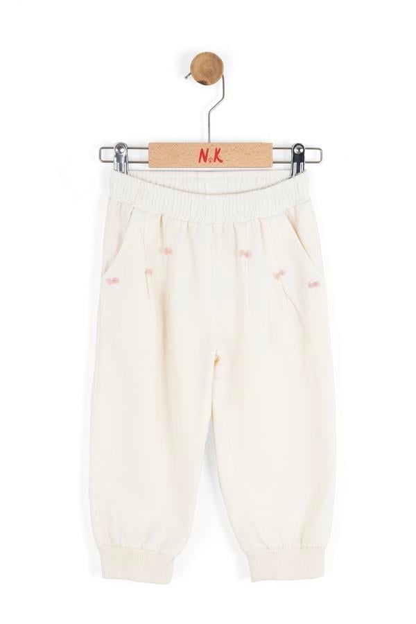 Nk Kız Bebek Little Pantolon 1-4 Yaş Krem