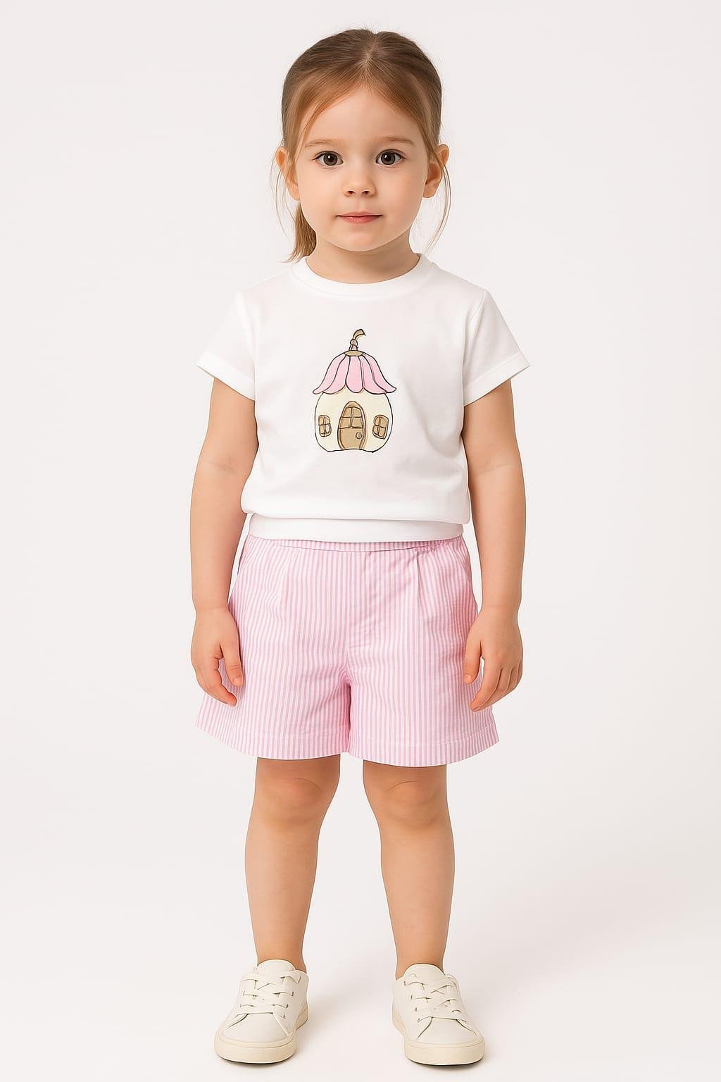 Nk Kız Bebek Magnolia House Tshirt 1-4 Yaş Beyaz