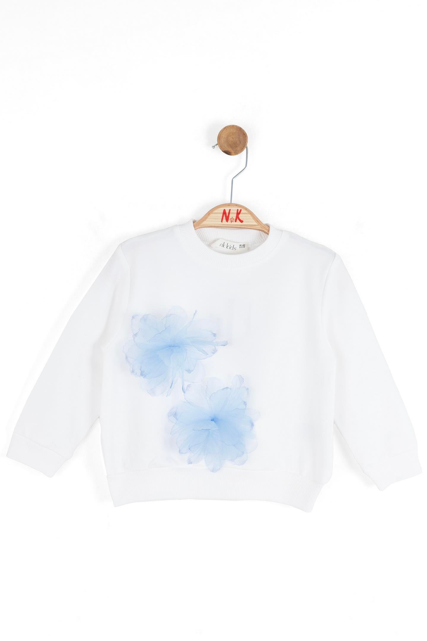 Nk Kız Bebek Rhode Sweatshirt 1-4 Yaş Ekru