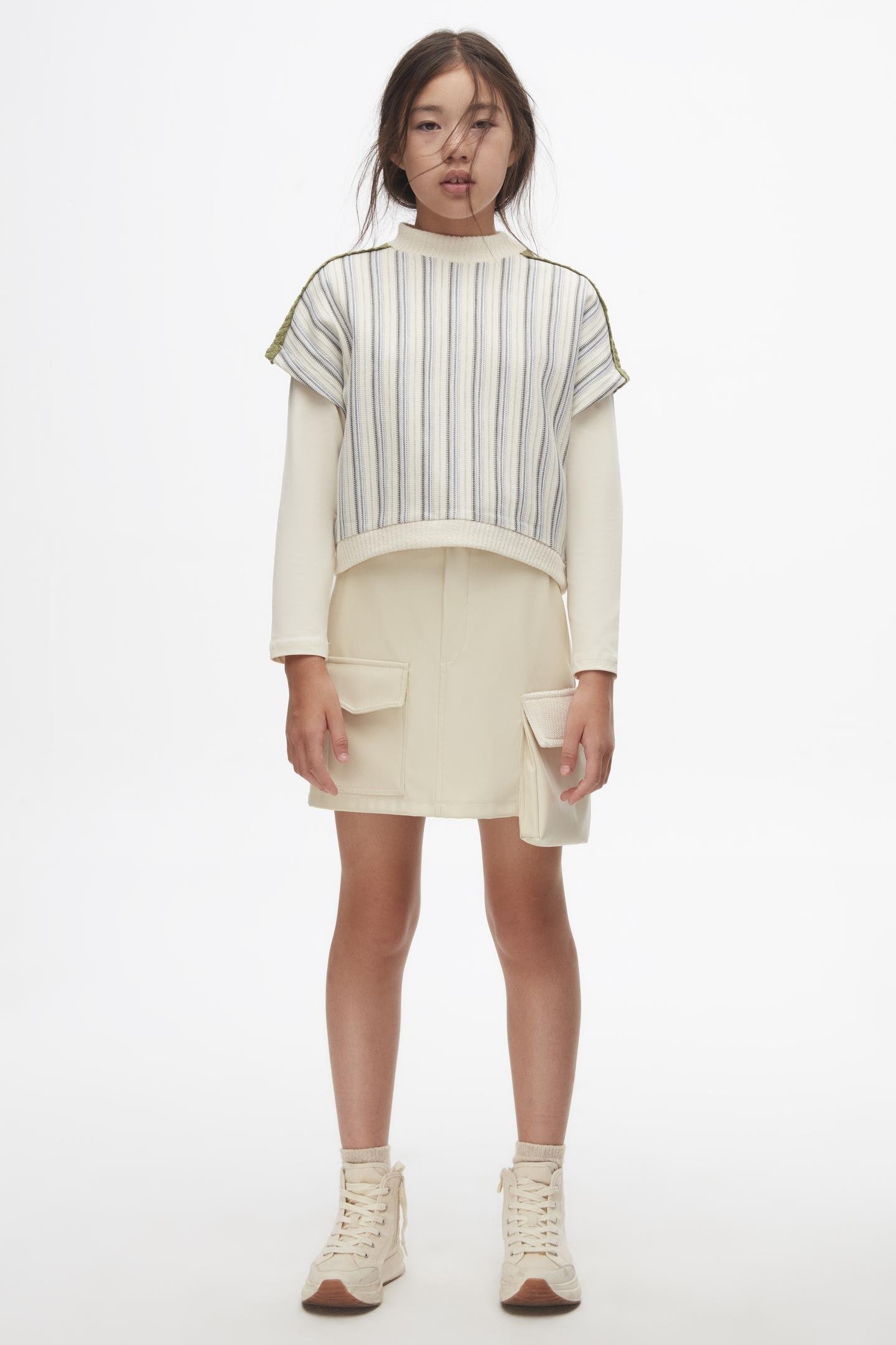 Nk Kız Çocuk Bloom Etek 10-16 Yaş KREM