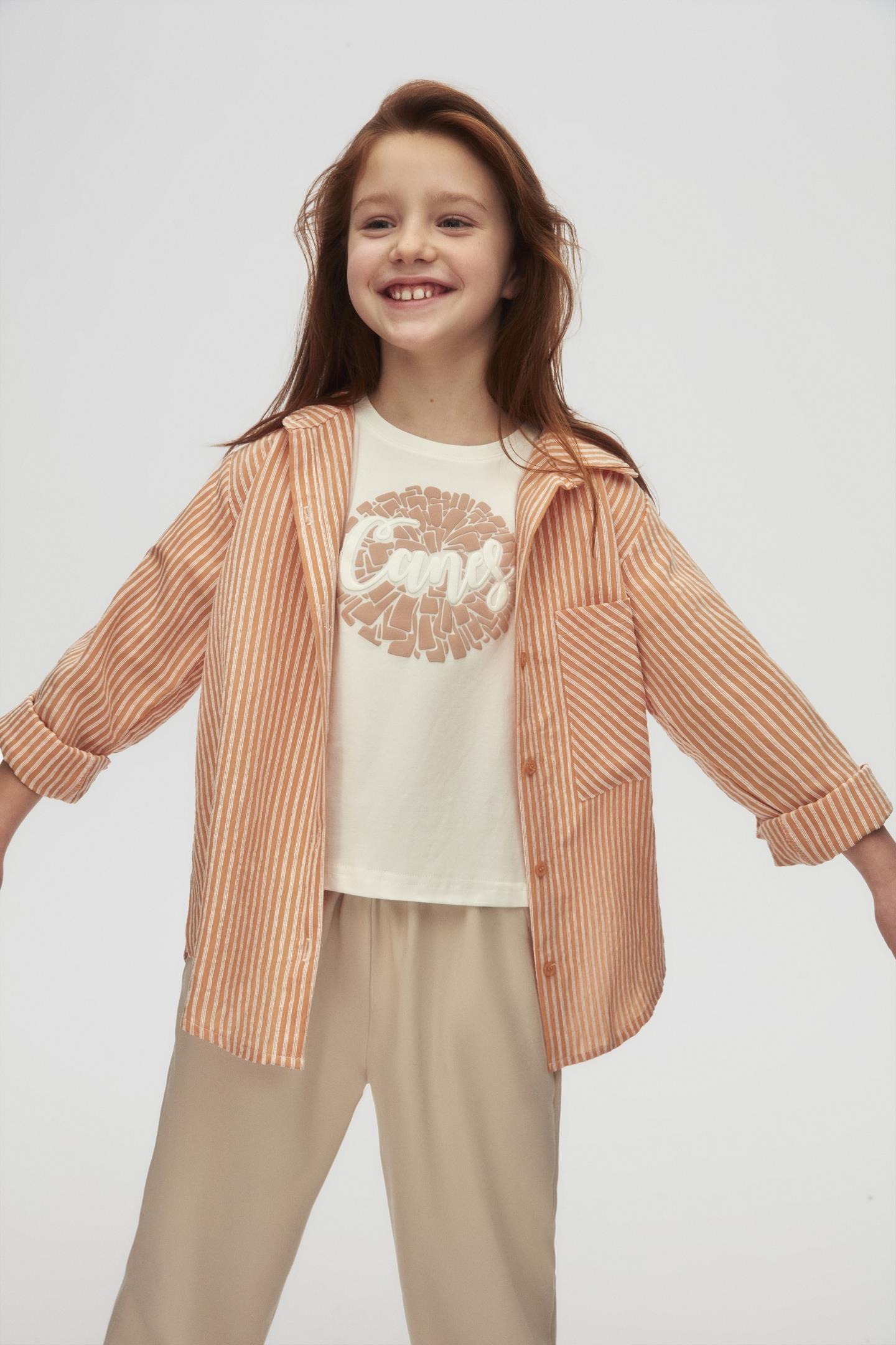 Nk Kız Çocuk Cannes Tshirt 8-14 Yaş Pudra