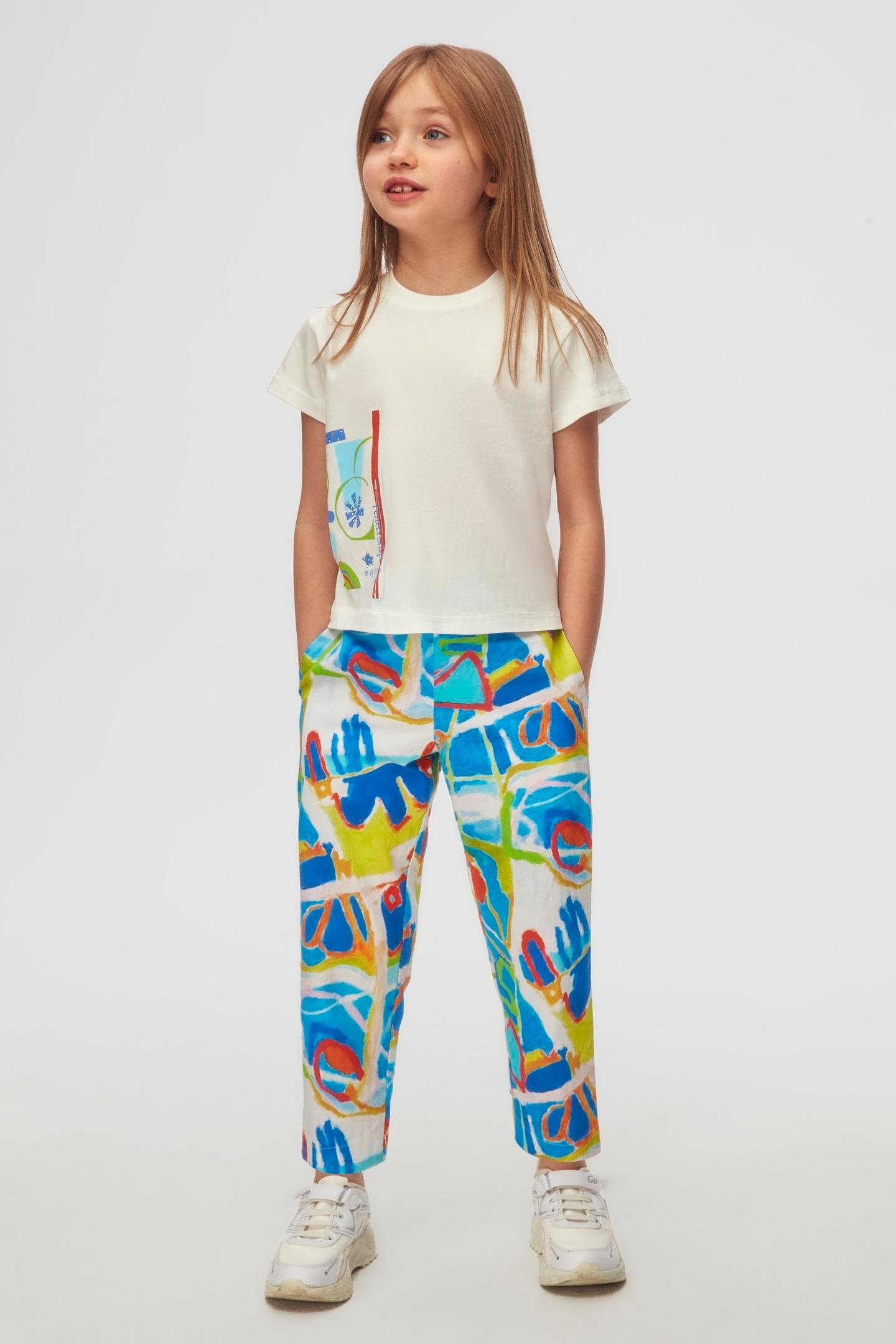 Nk Kız Çocuk Confetti Pantolon 4-8 Yaş Mavi