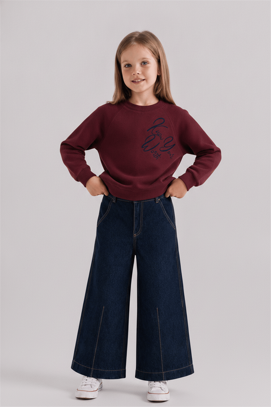 Nk Kız Çocuk Crımson Sweat 4-8 Yaş Bordo